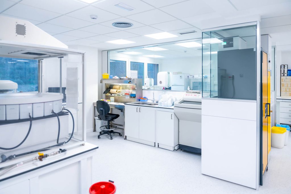 zona de laboratorio de clínica
